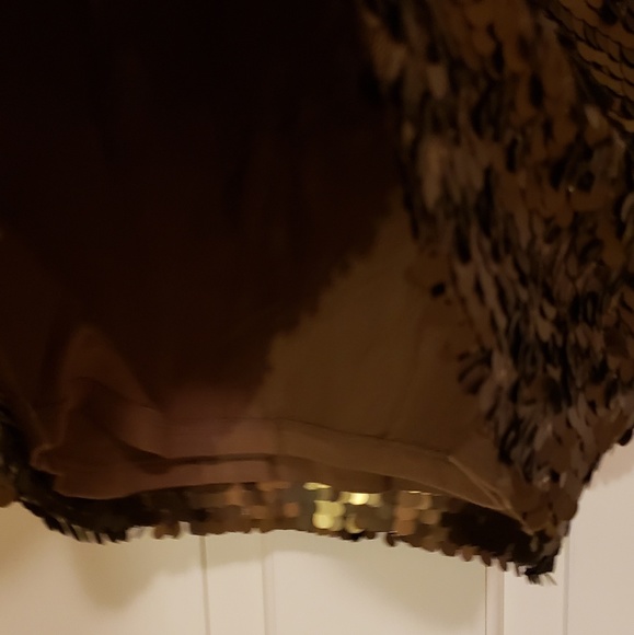 NY & CO Collection Gold Sequin Skirt size XSmall - Picture 5 of 7